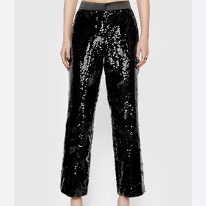 Almost Famous sequence Wide leg denim Woman’s Black Stretch Jean Pant 9